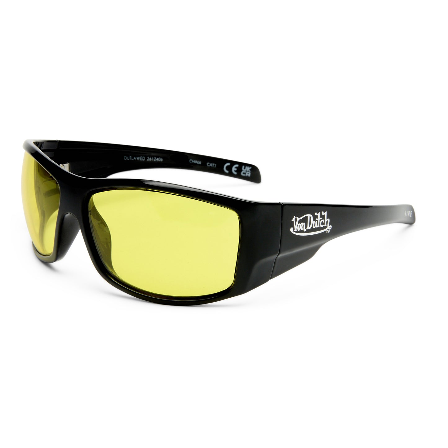 VON DUTCH x AIRE OUTLAWED SUNGLASSES - BLACK