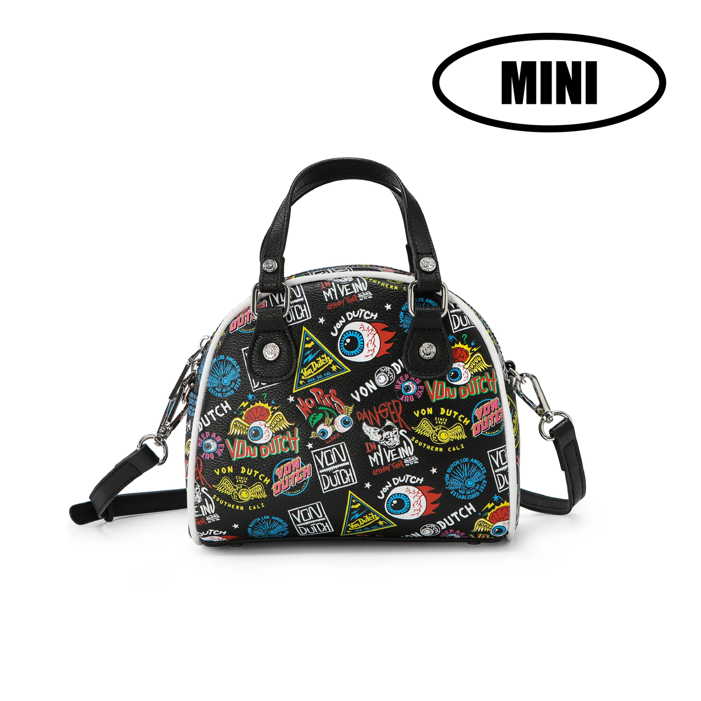Mini Bowling Bag - Black Jax | Von Dutch Mini Bowling Bag - Black Jax | Von Dutch