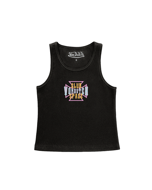 Von Dutch x Club Space Tank Top - Black
