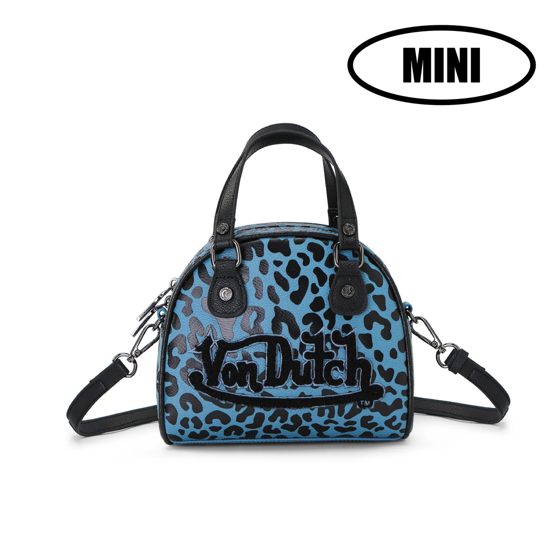 Mini Bowling Bag - Blue Cheetah — image 3
