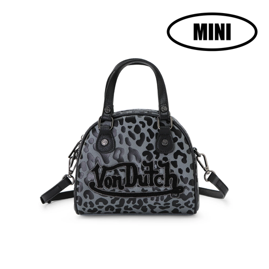 Mini Bowling Bag - Grey Cheetah