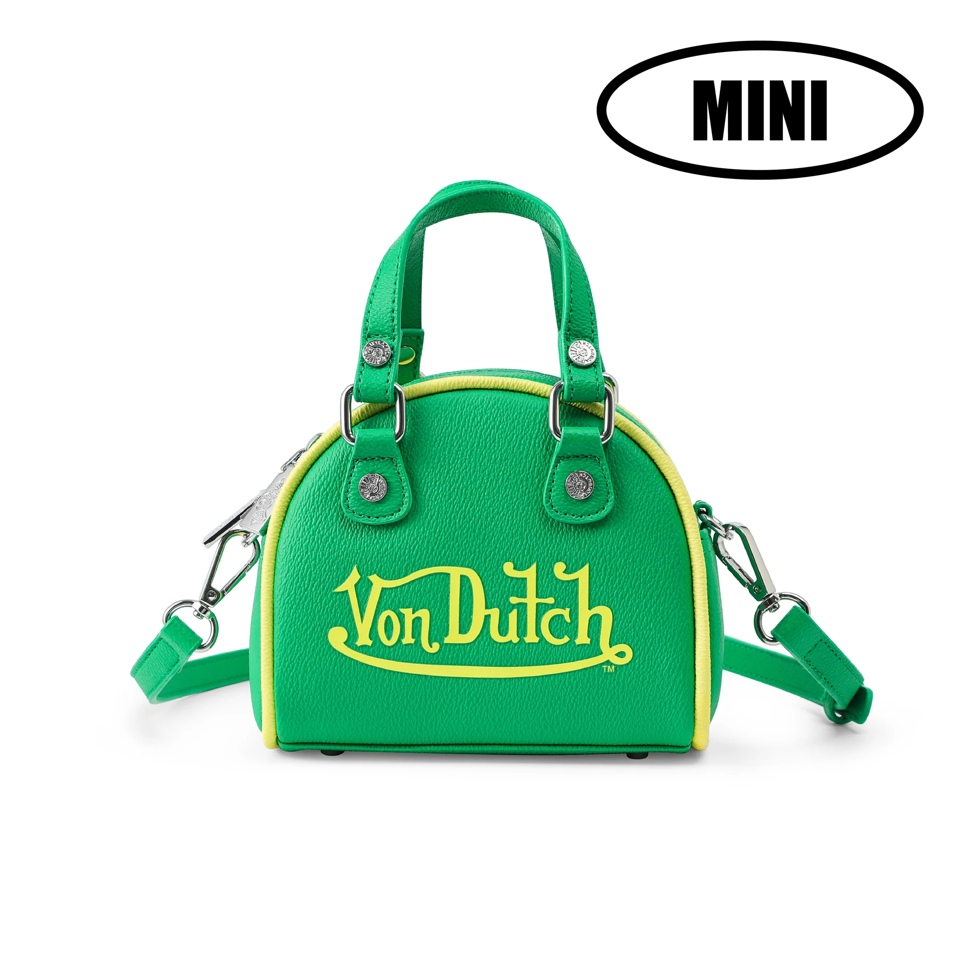 Von Dutch Mini Bowling Bag - Lime Green & Yellow