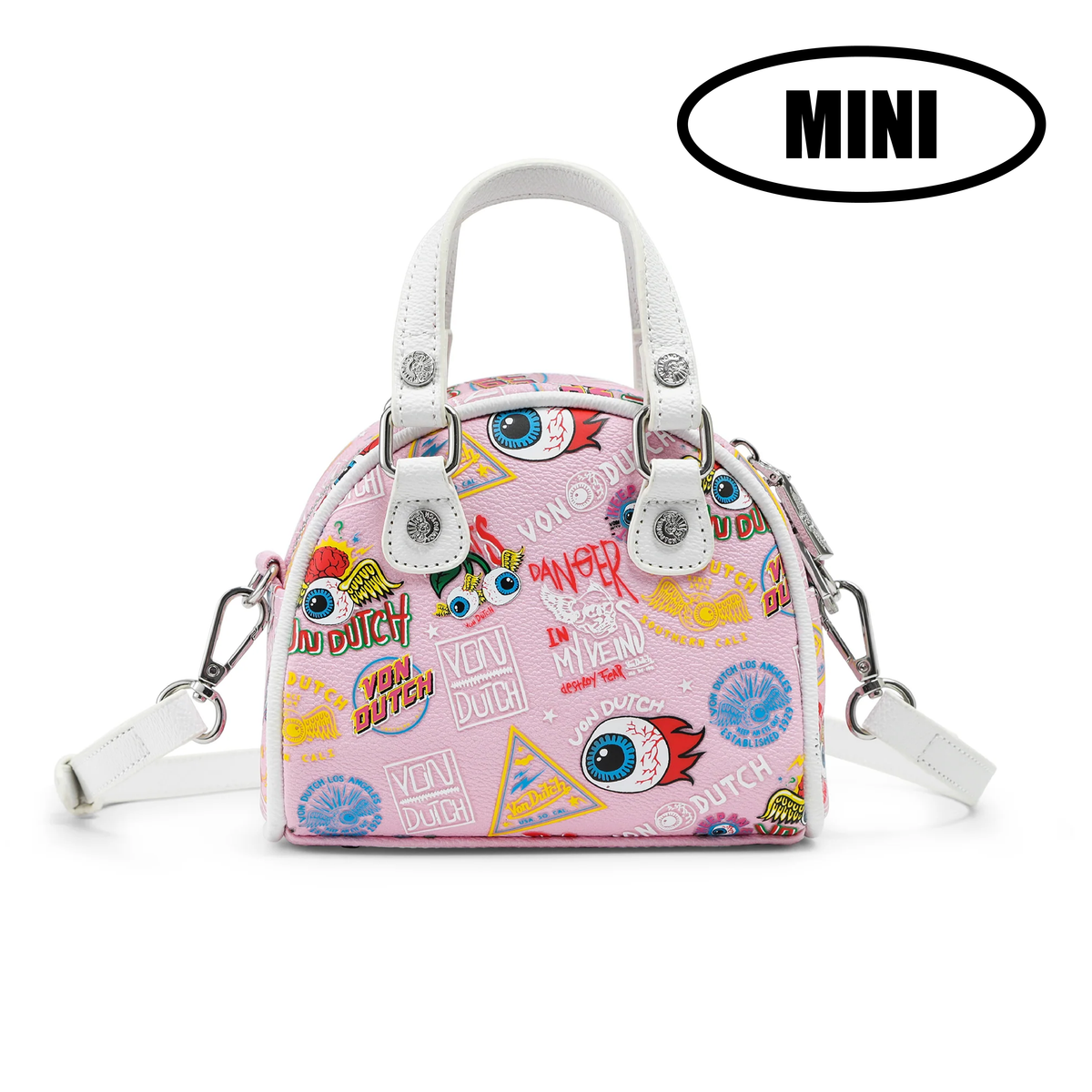 Mini Bowling Bag - Light Pink Jax | Von Dutch Mini Bowling Bag - Light Pink Jax | Von Dutch