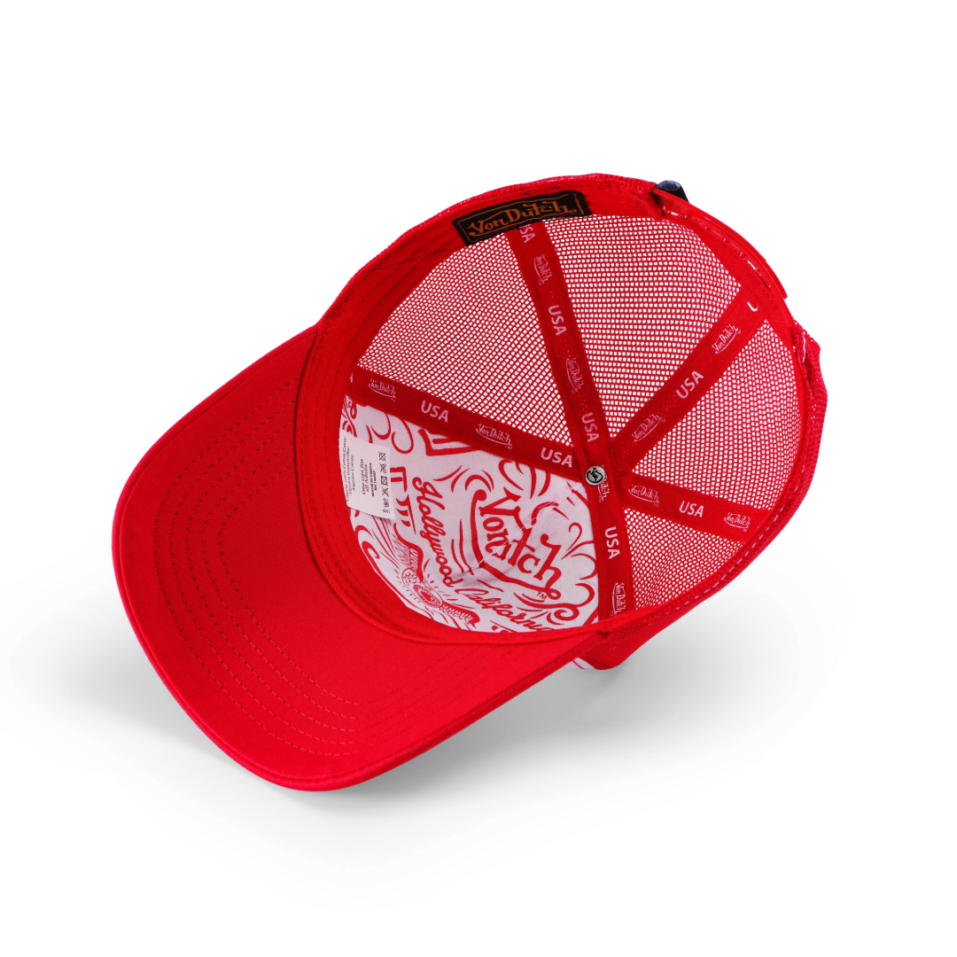 Stars & Stripes Trucker Hat - Red