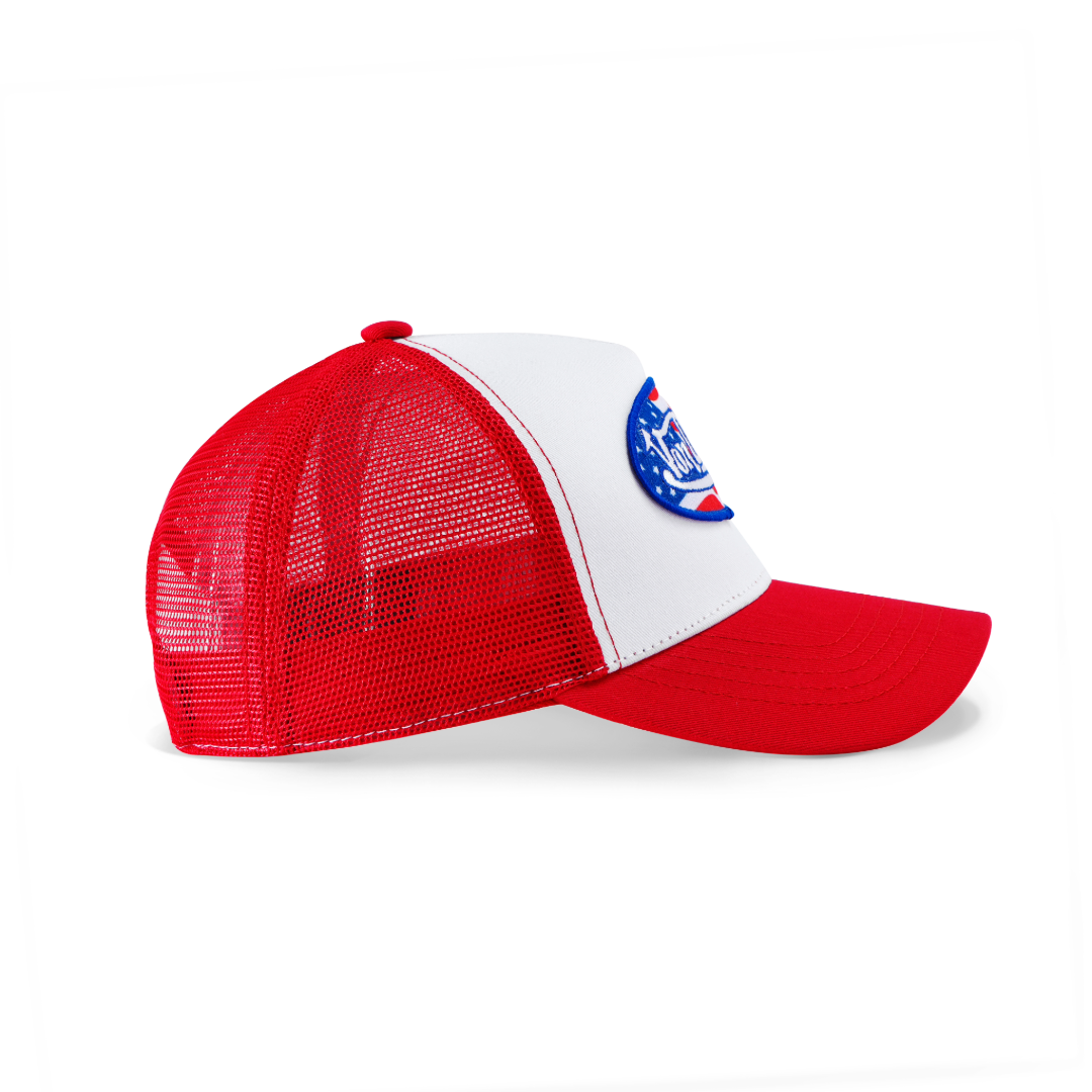 Stars & Stripes Trucker Hat - Red