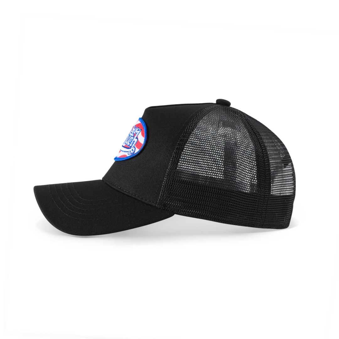 Stars & Stripes Trucker Hat - Black