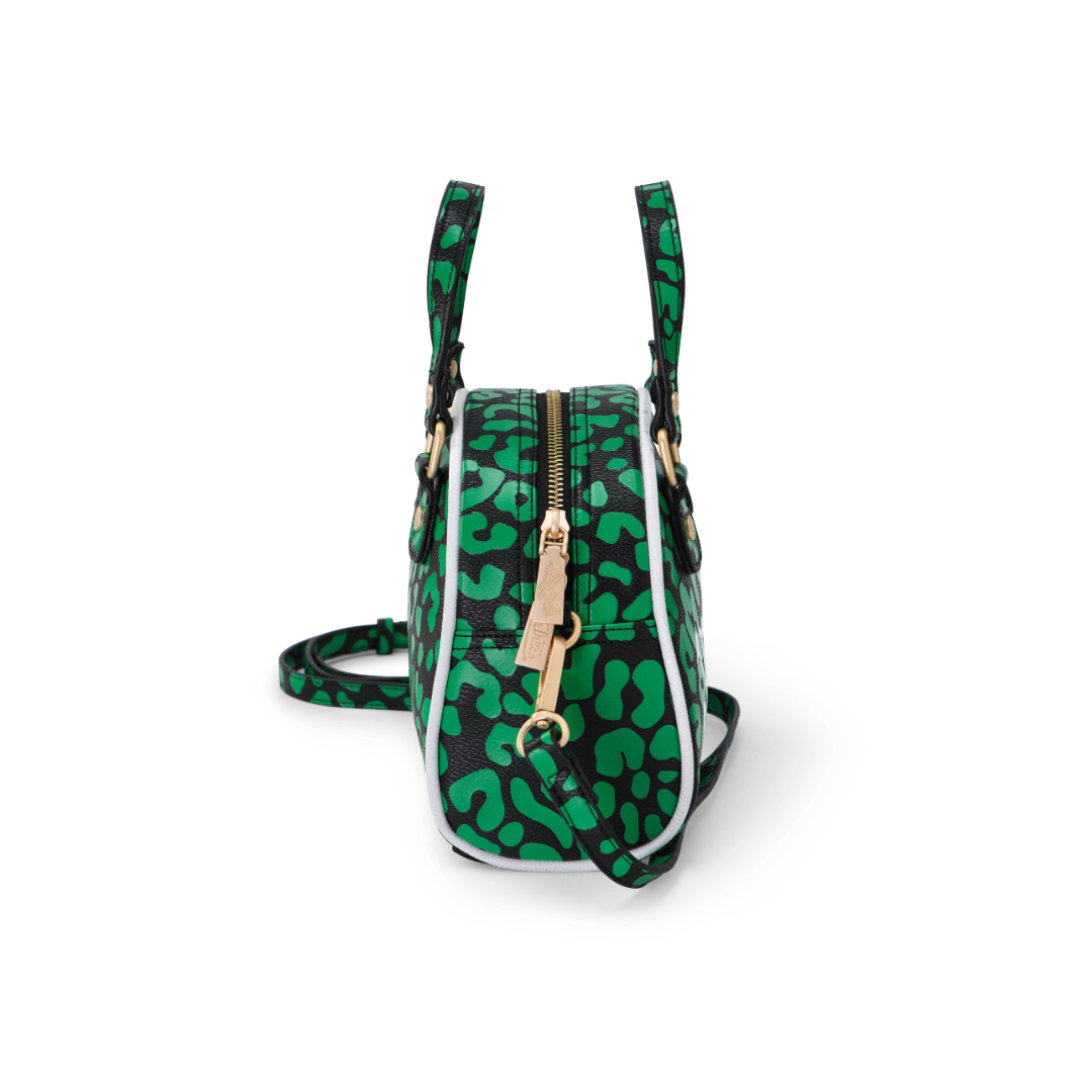 Cheetah Lime Green Bowling Bag