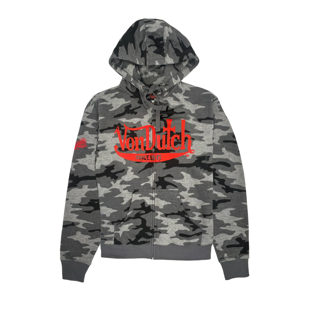 Von Dutch 47' Camo Zip-Up Hoodies