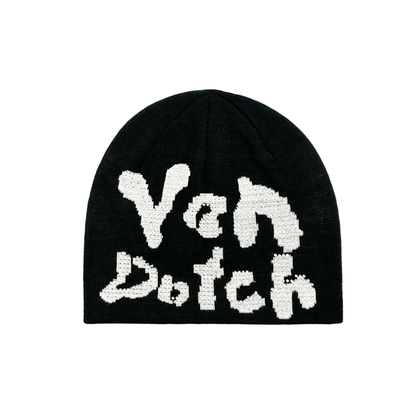 Rhinestone Cheetah Beanie - White
