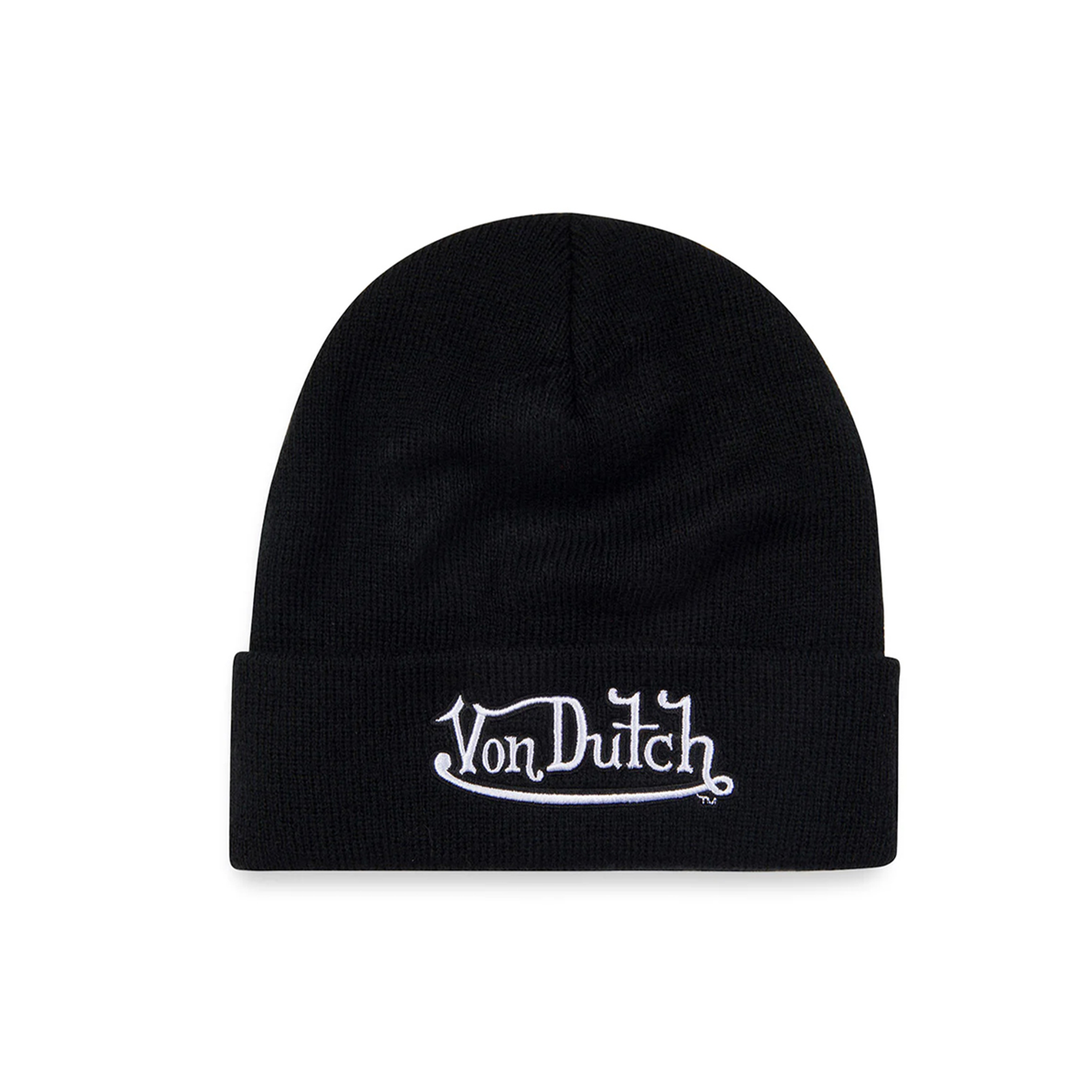 Von Dutch Black Logo Beanie
