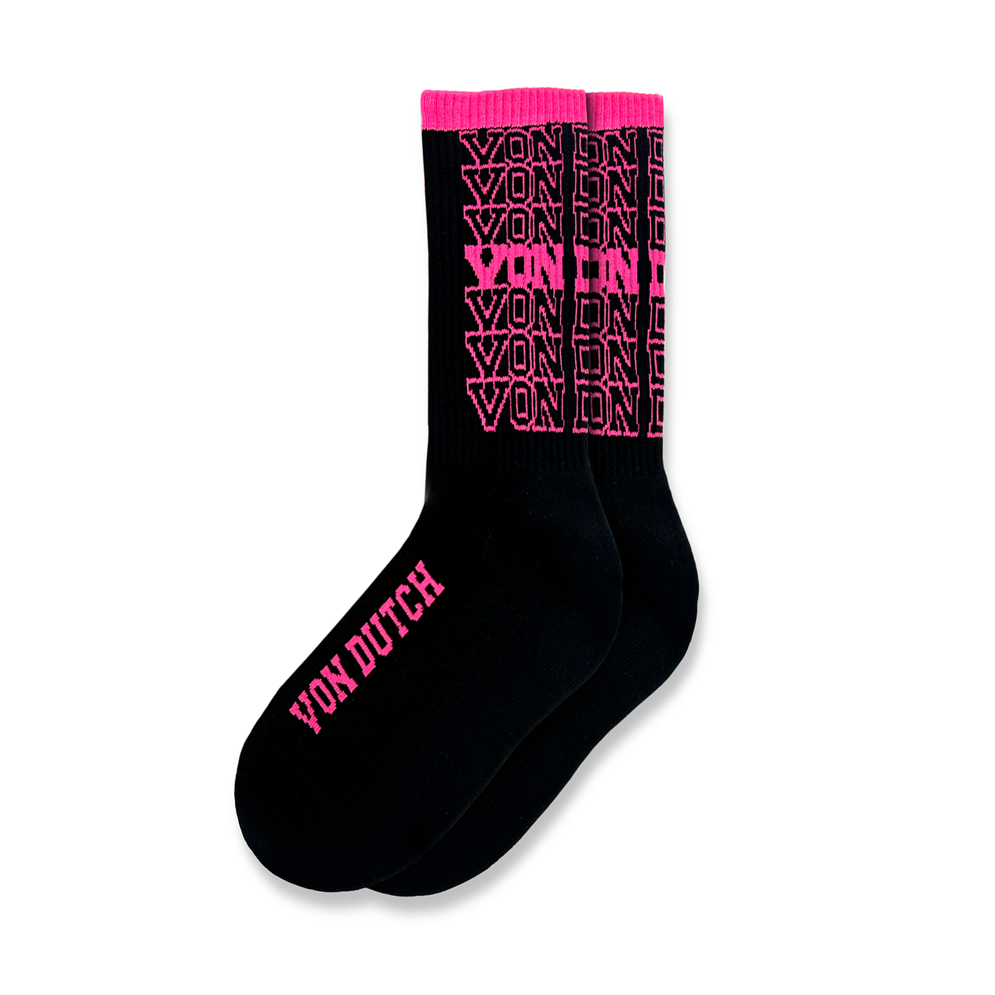 Black & Pink Socks