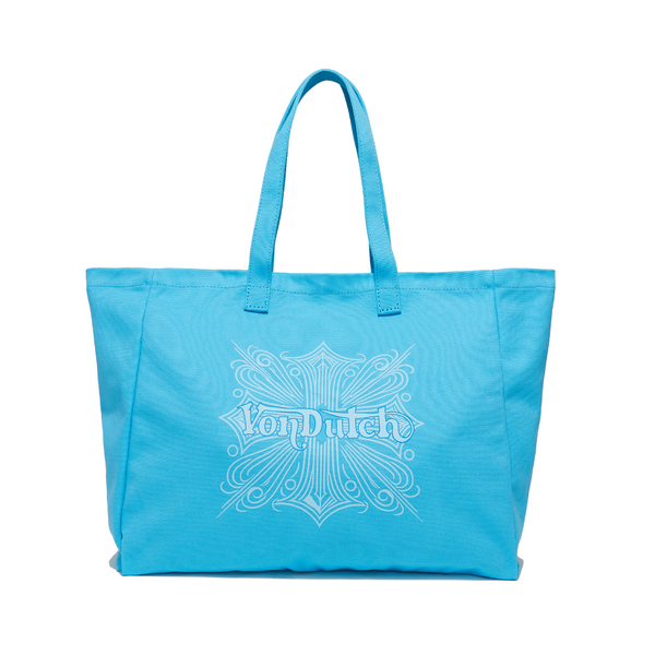 Sky Cruiser Blue Classic Chopper Tote | Von Dutch