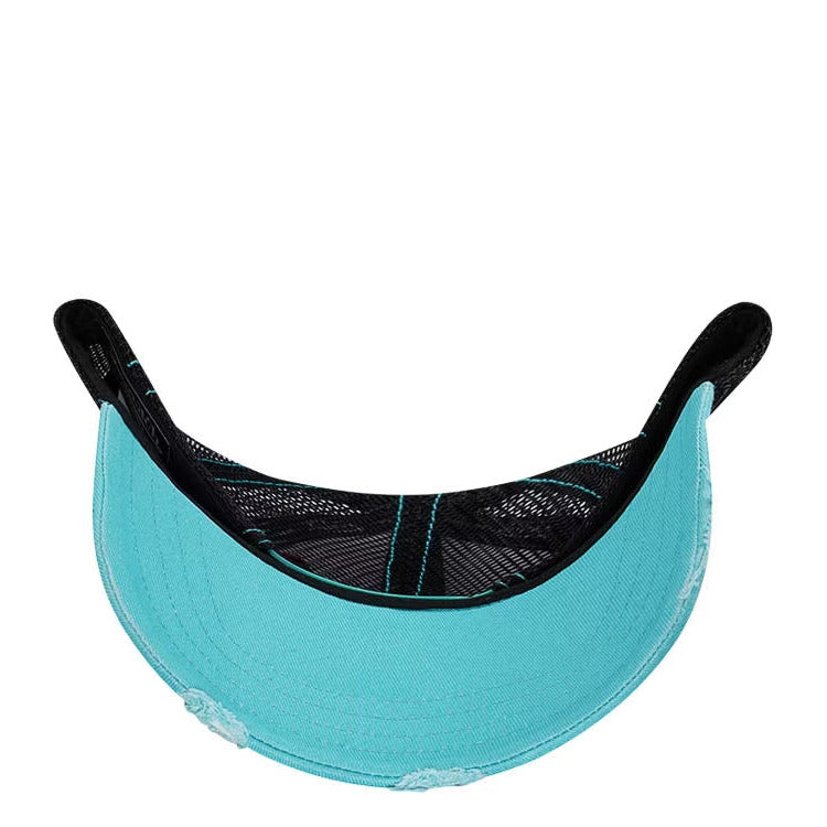 Blue & Pink Classic Distressed Trucker Hat