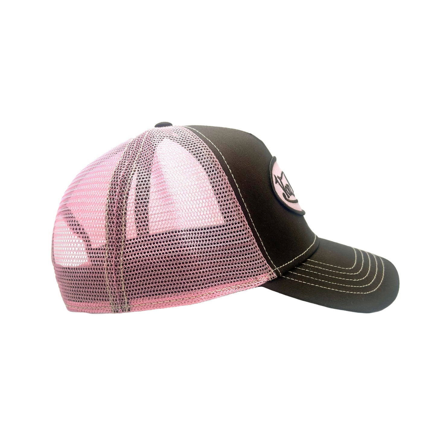 Brown and Pink Classic Trucker Hat