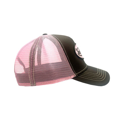 Brown and Pink Classic Trucker Hat