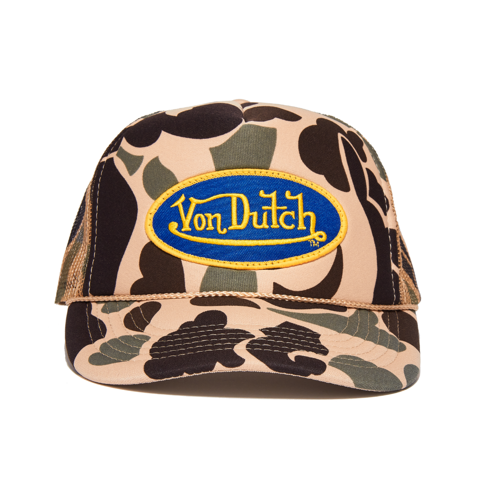 Von Dutch Foam Camo Trucker Hat
