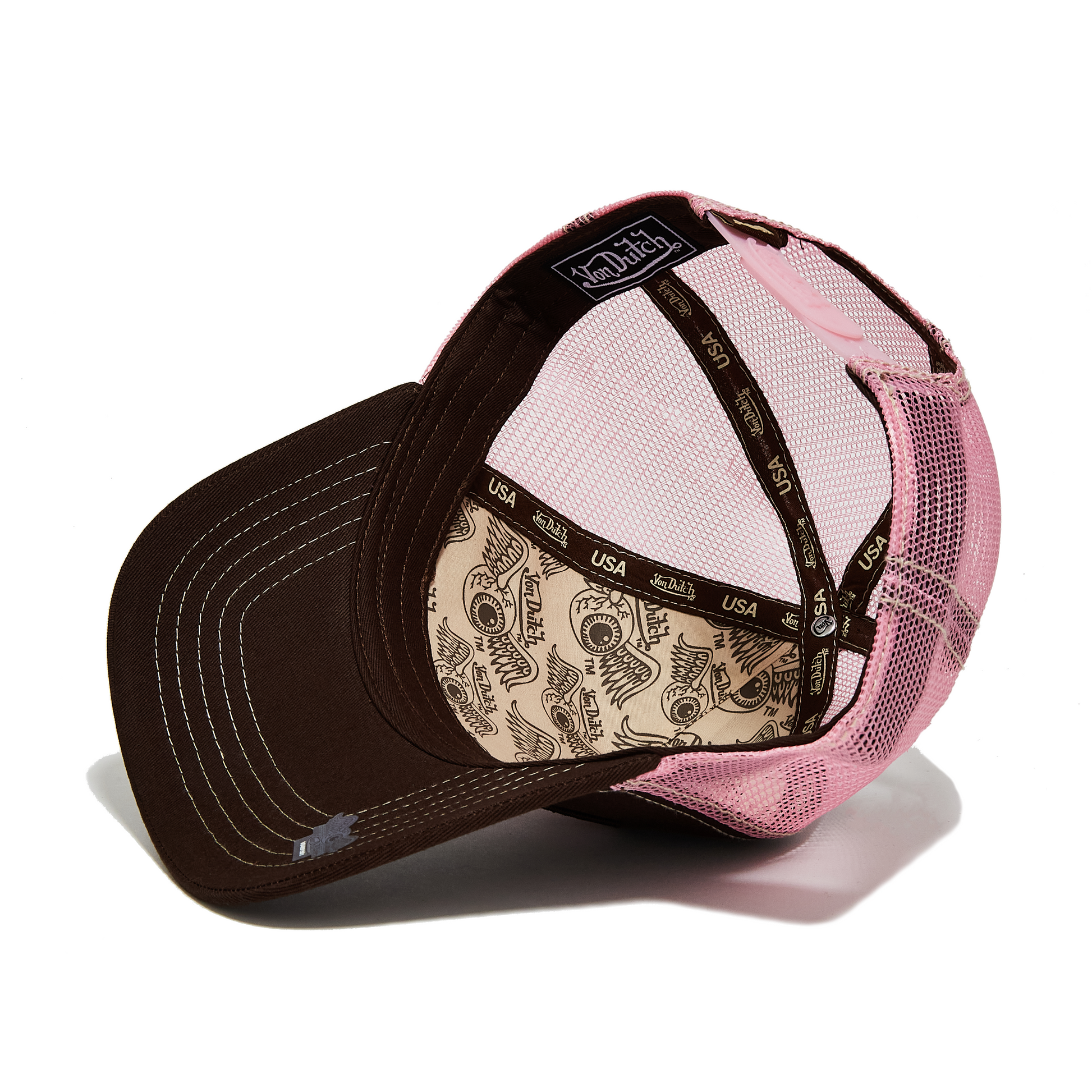 Brown and Pink Classic Trucker Hat