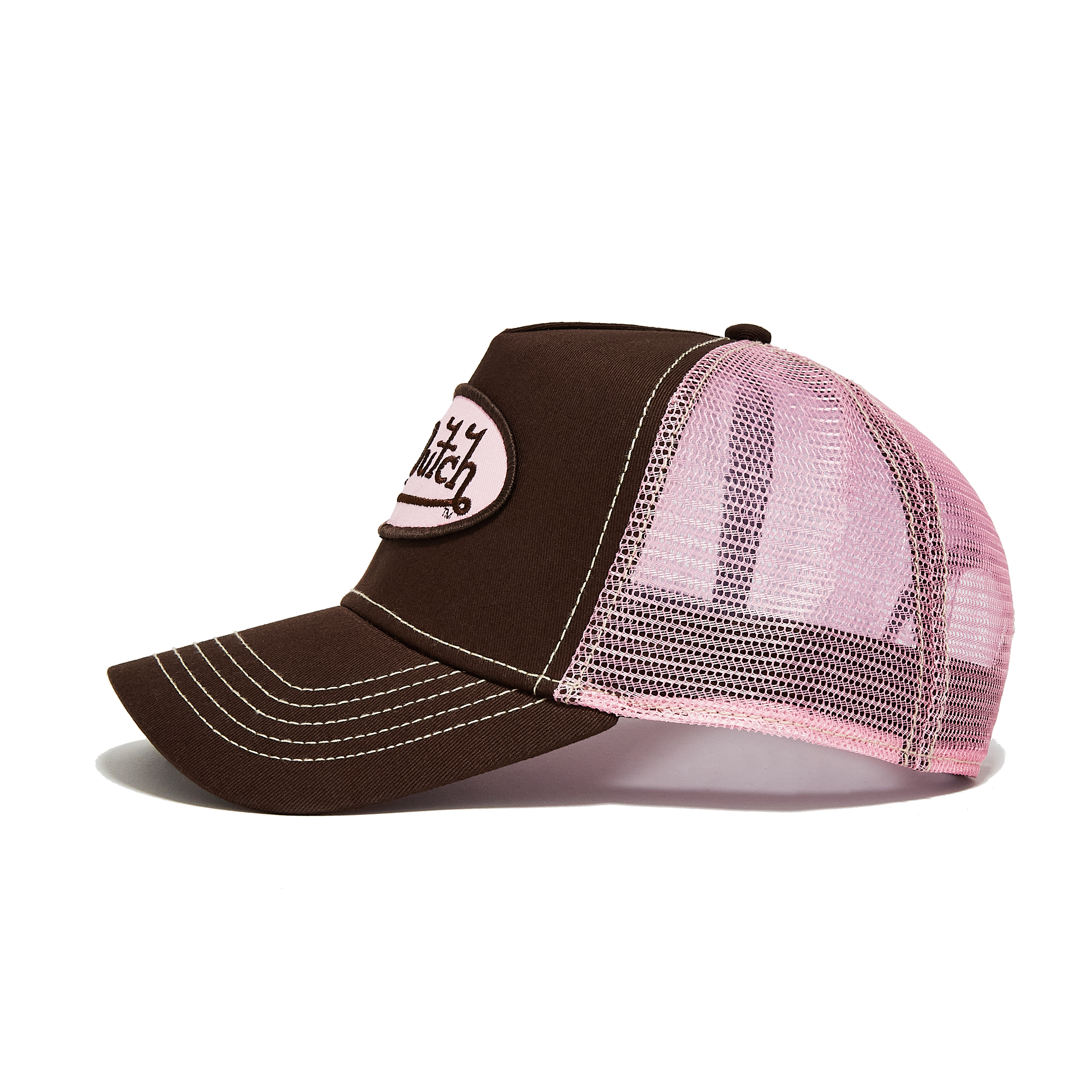 Von Dutch Brown Pink Classic Trucker Hat