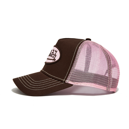 Brown and Pink Classic Trucker Hat