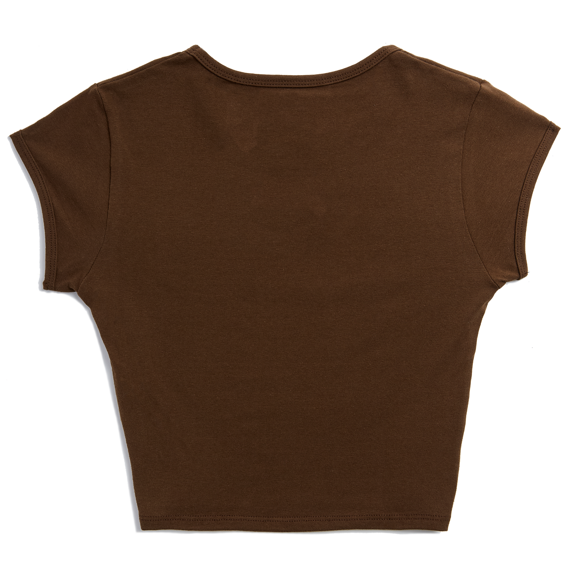 Brown and Red Ranch Logo Rhinestone Baby Tee