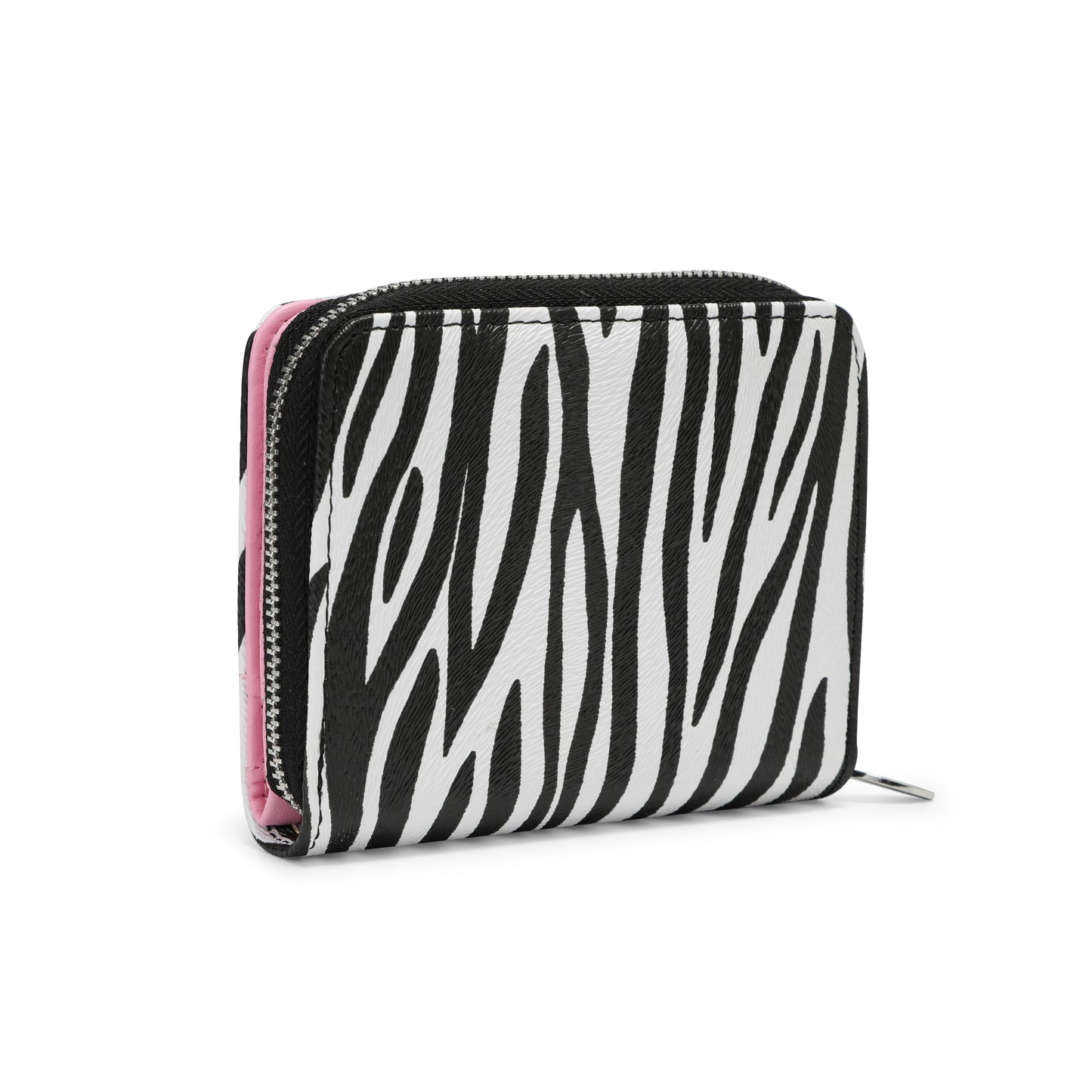 Zebra Zip-Up Wallet - Pink
