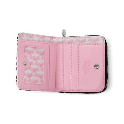 Zebra Zip-Up Wallet - Pink