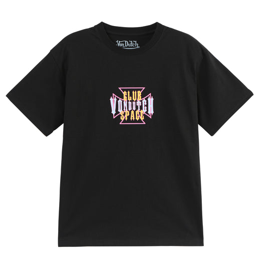VON DUTCH X CLUB SPACE TEE - BLACK