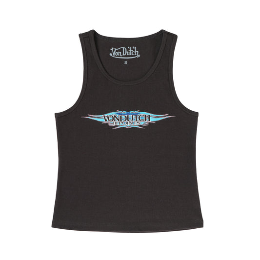 Von Dutch x iii Points Tank Top - Black