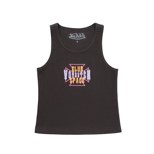 Von Dutch x Club Space Tank Top - Black