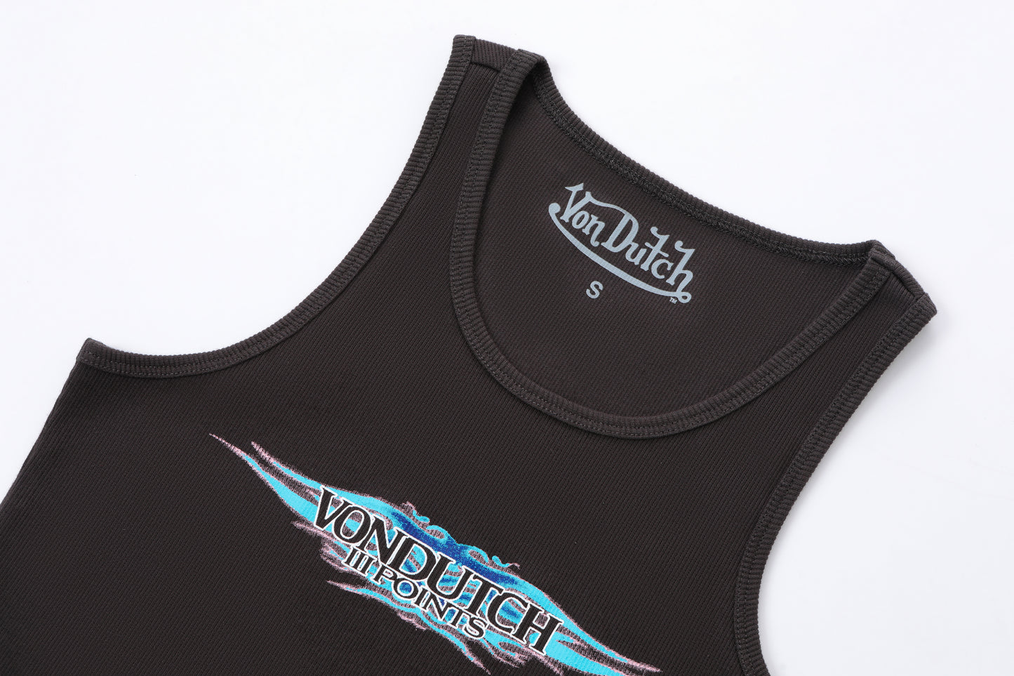 Von Dutch x iii Points Tank Top - Black