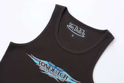 Von Dutch x iii Points Tank Top - Black