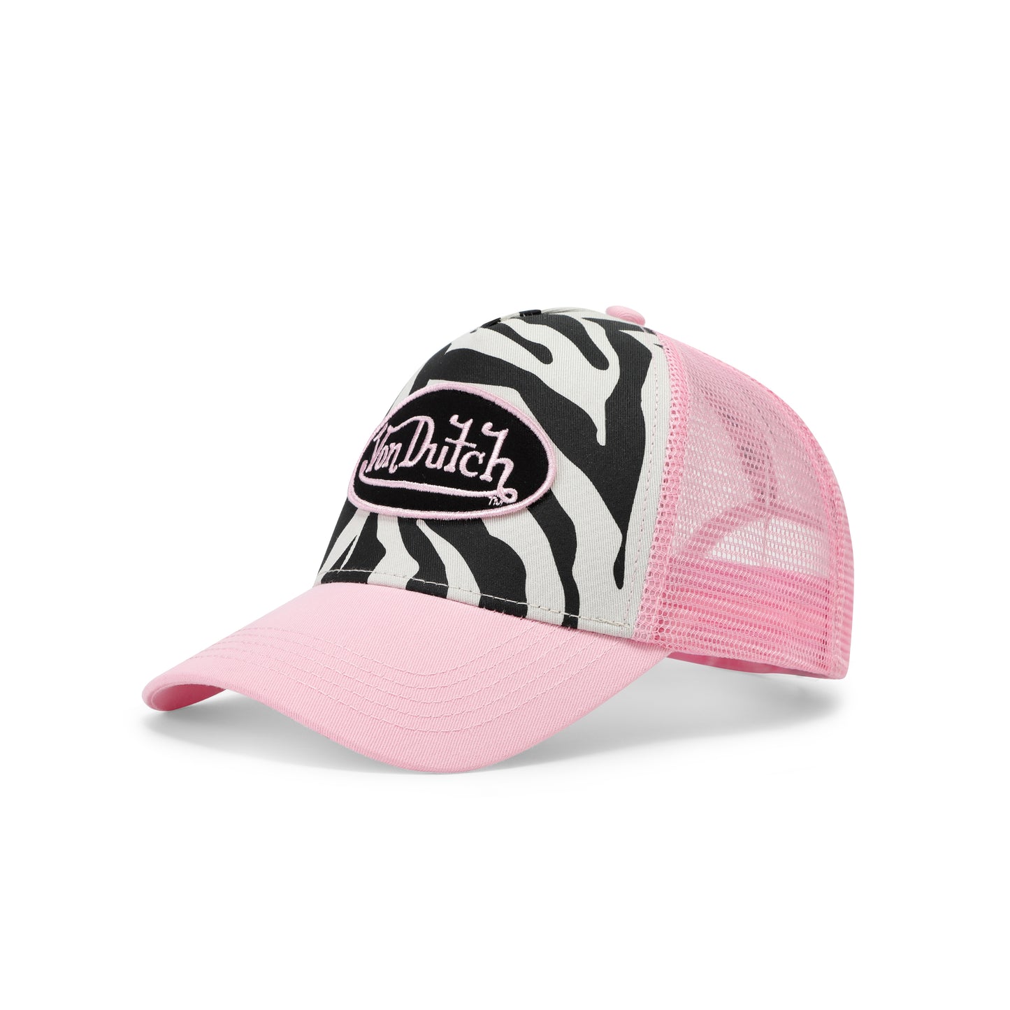 Zebra Trucker Hat - Pink