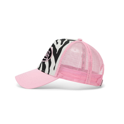Zebra Trucker Hat - Pink