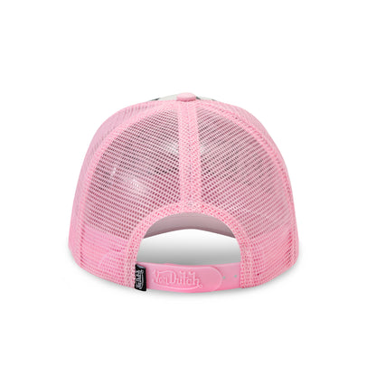 Zebra Trucker Hat - Pink