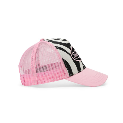 Zebra Trucker Hat - Pink