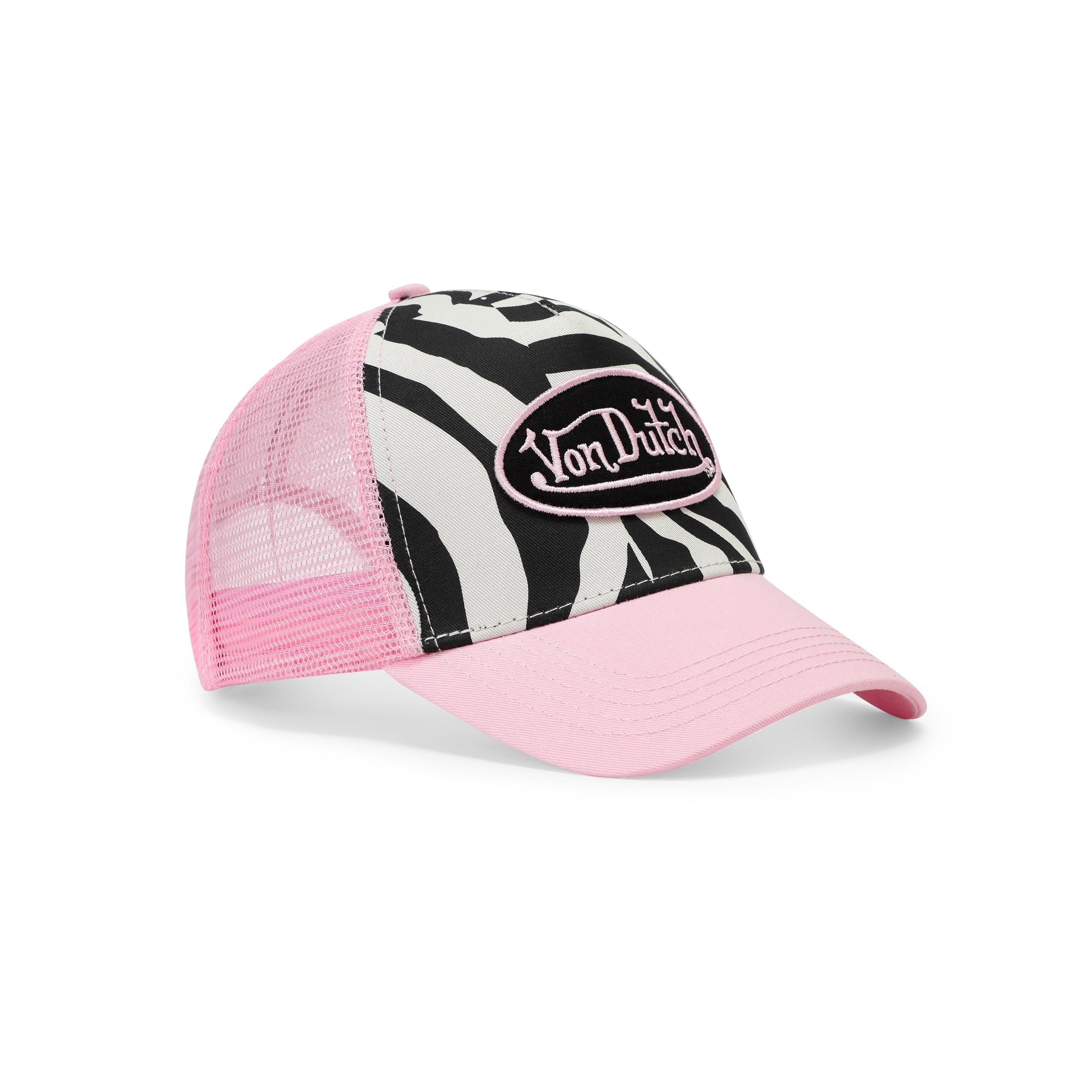 Zebra Trucker Hat - Pink – Von Dutch