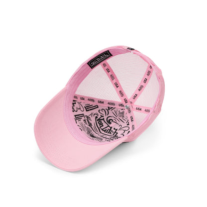 Zebra Trucker Hat - Pink