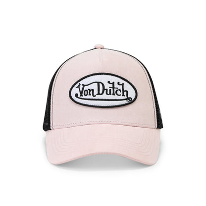 Suede Trucker Hat - Light Pink