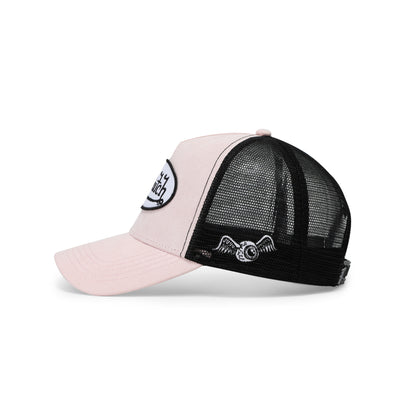 Suede Trucker Hat - Light Pink