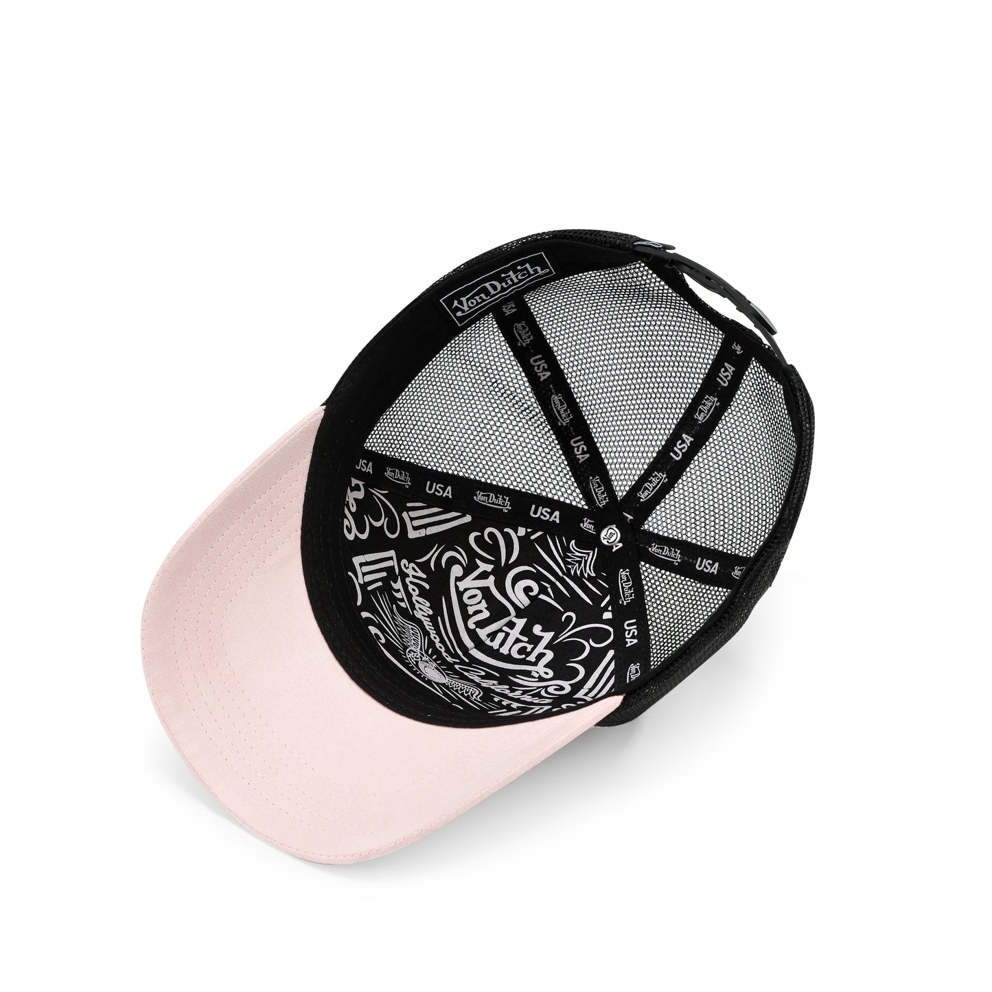 Suede Trucker Hat - Light Pink