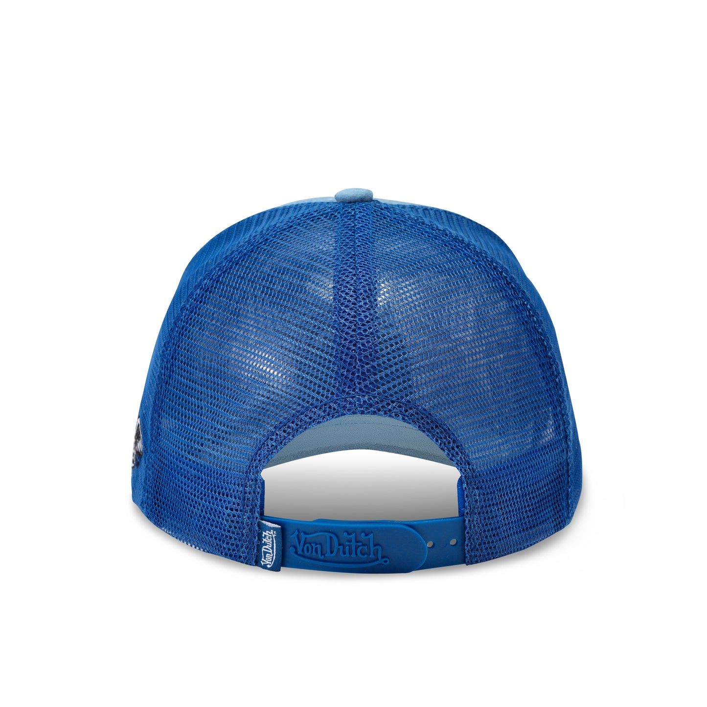 Suede Trucker Hat - Blue and Navy