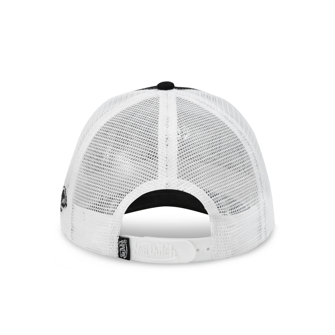 Suede Trucker Hat - Black and Red