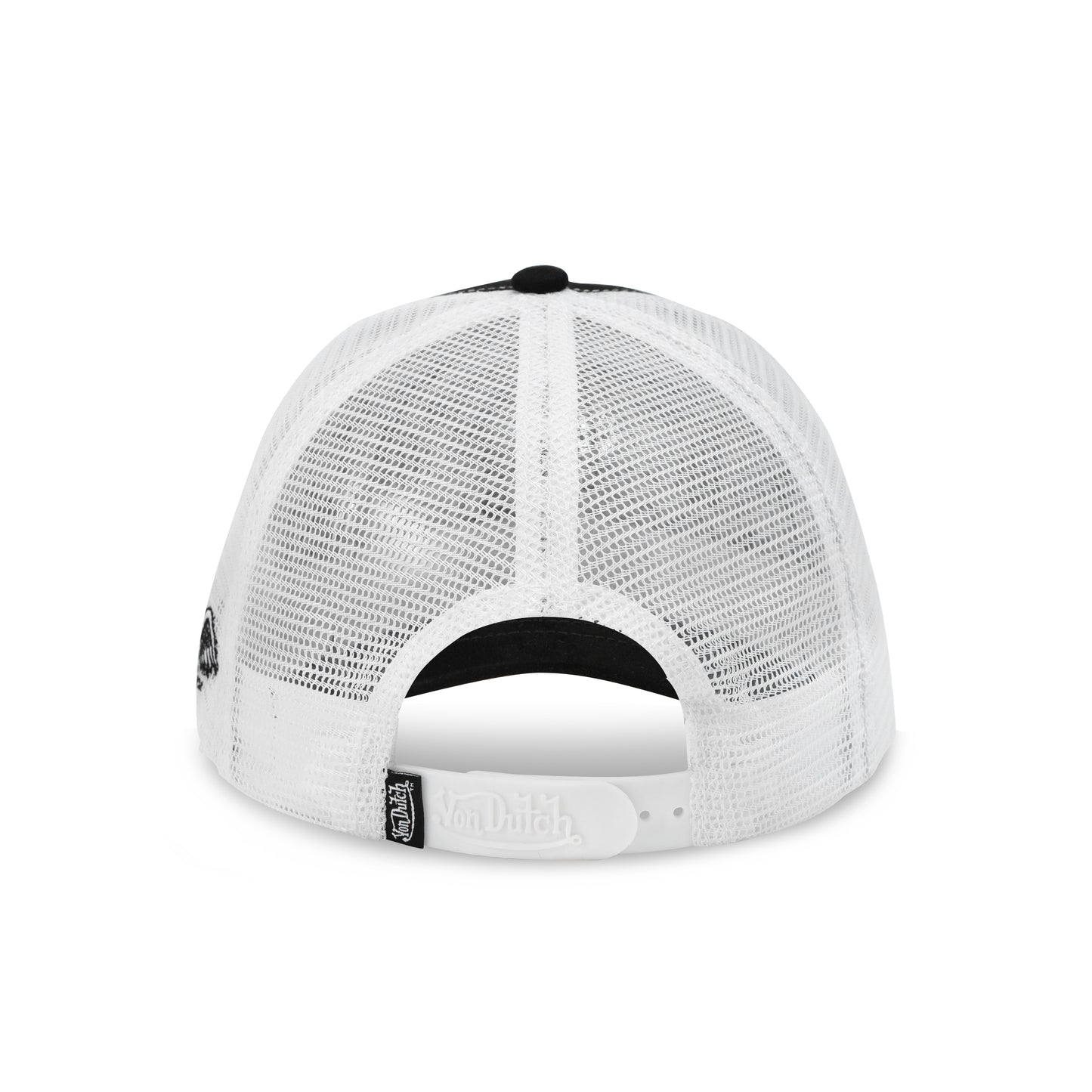 Suede Trucker Hat - Black and Red