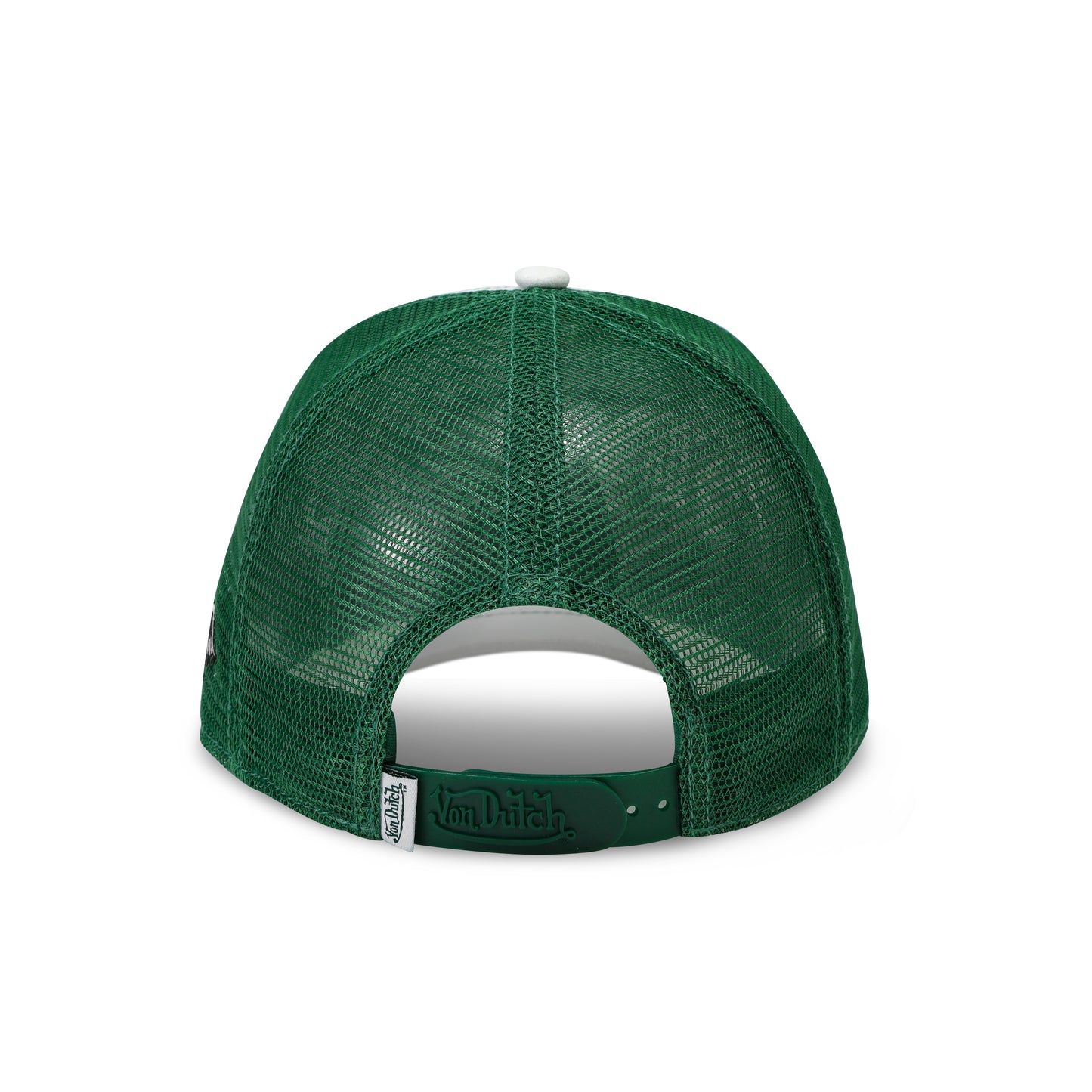 Suede Trucker Hat - White and Green