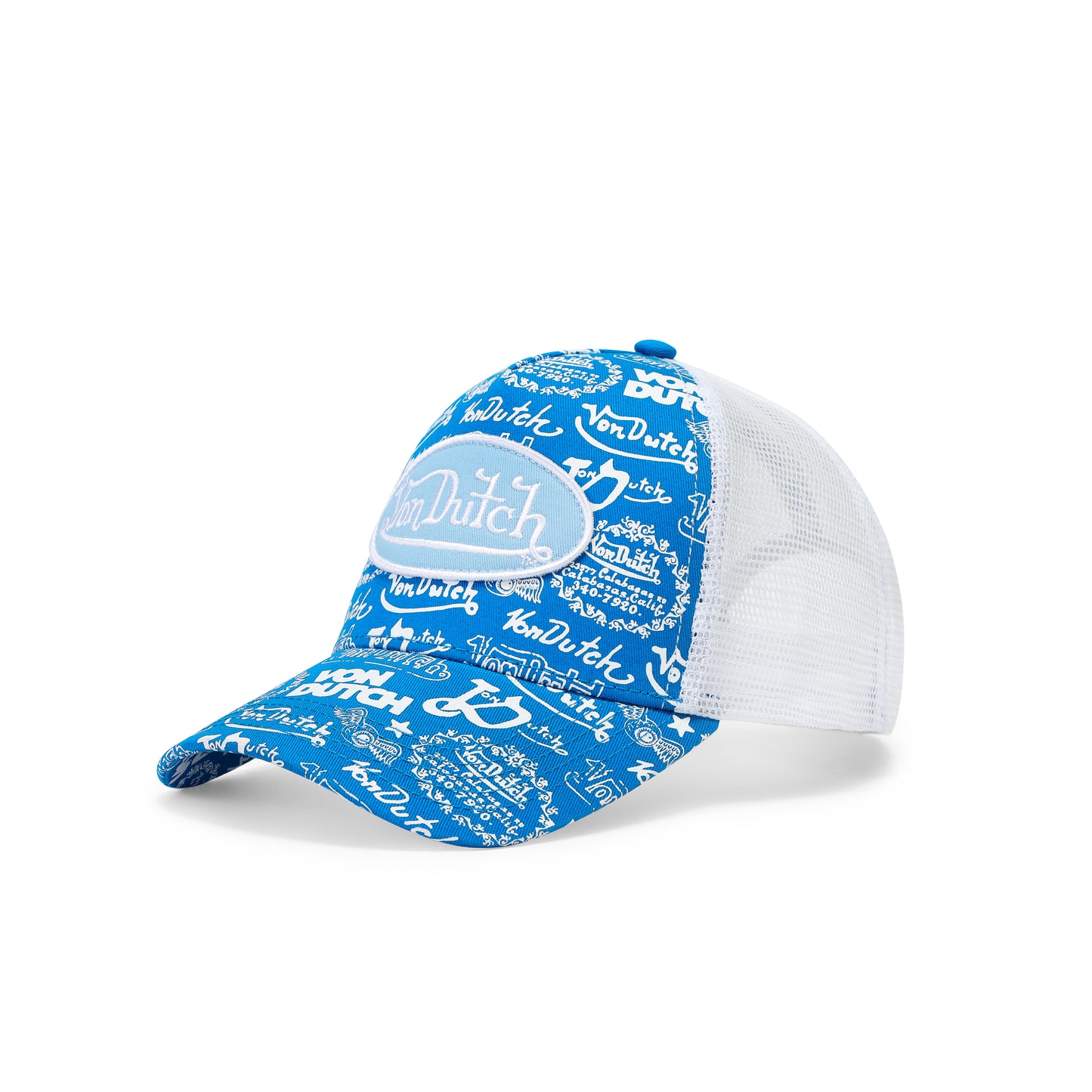 Logo Stamp Trucker Hat - Blue