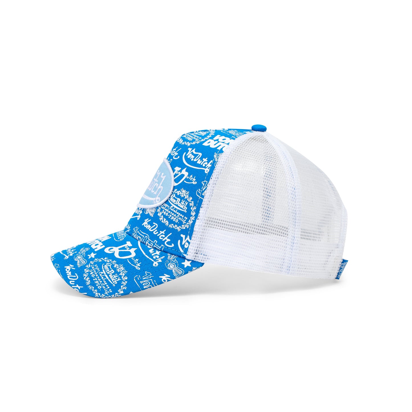 Logo Stamp Trucker Hat - Blue