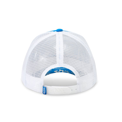 Logo Stamp Trucker Hat - Blue