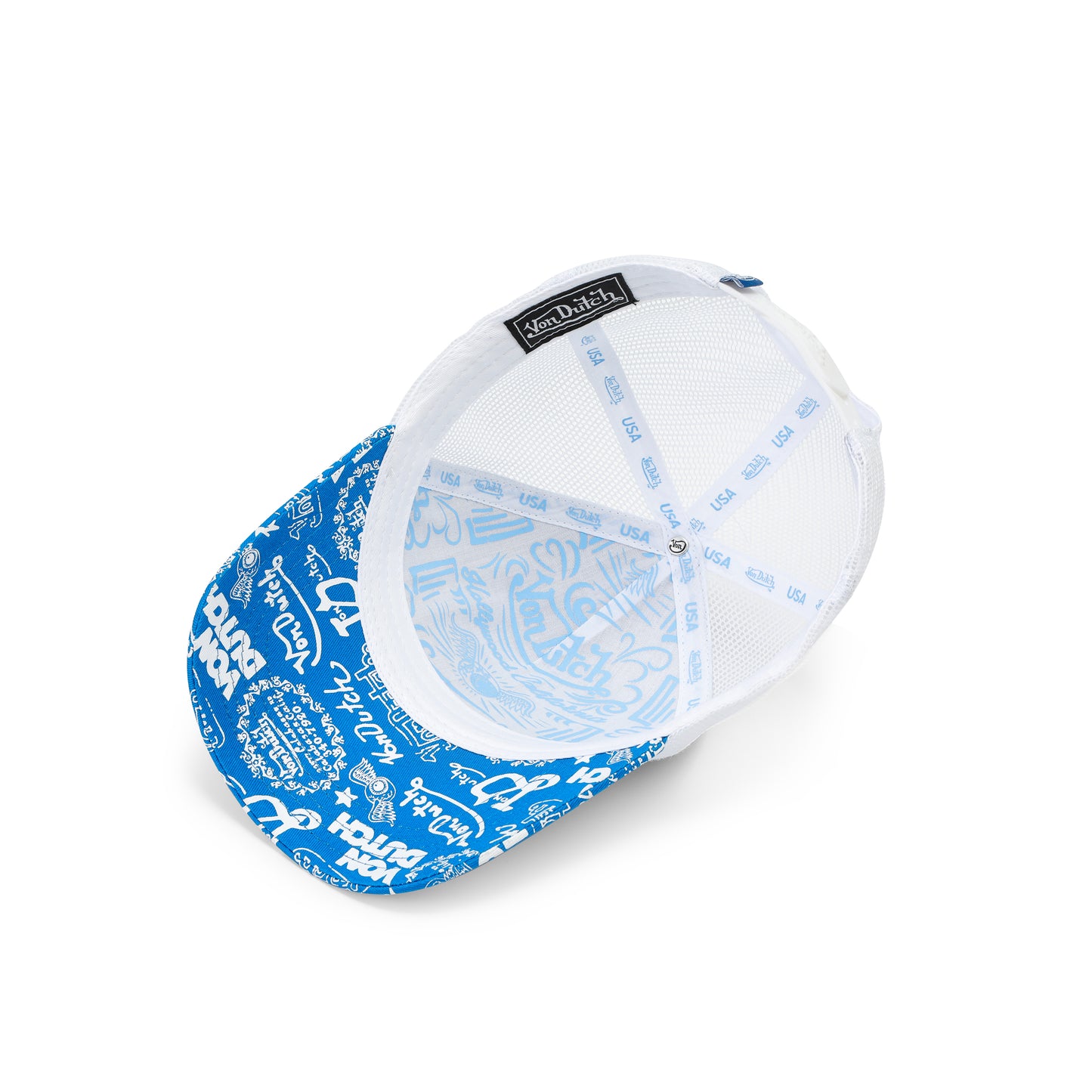 Logo Stamp Trucker Hat - Blue