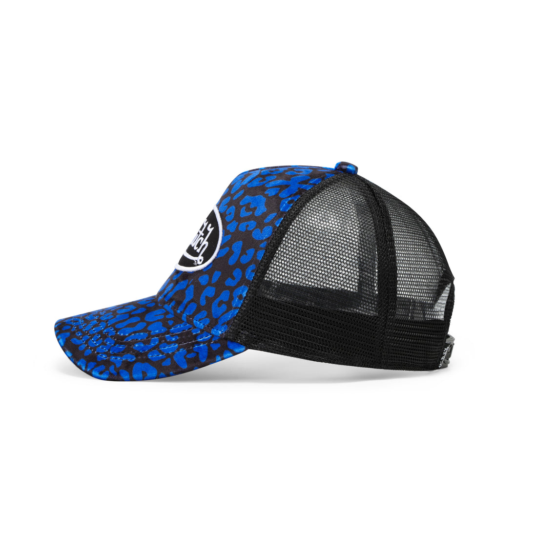 Blue Cheetah Velvet Trucker Hat — image 4