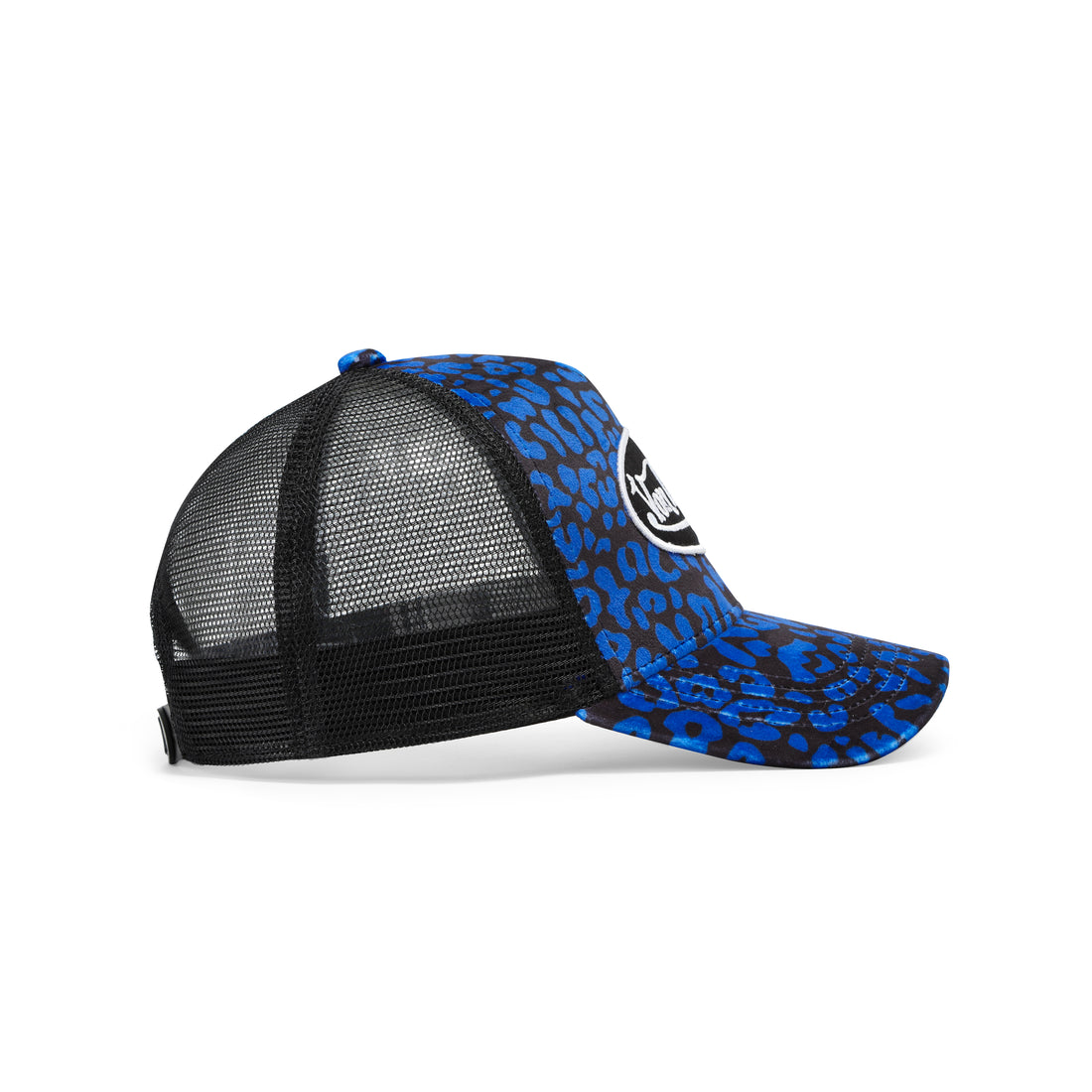 Blue Cheetah Velvet Trucker Hat — image 6